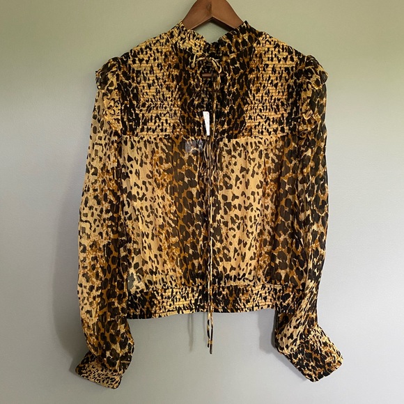 Free People Roma Printed Ruffle Blouse - Picture 9 of 11